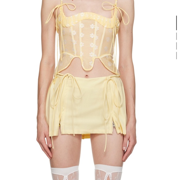 No Dress Dresses & Skirts - no dress yellow pleated mini skirt🐣